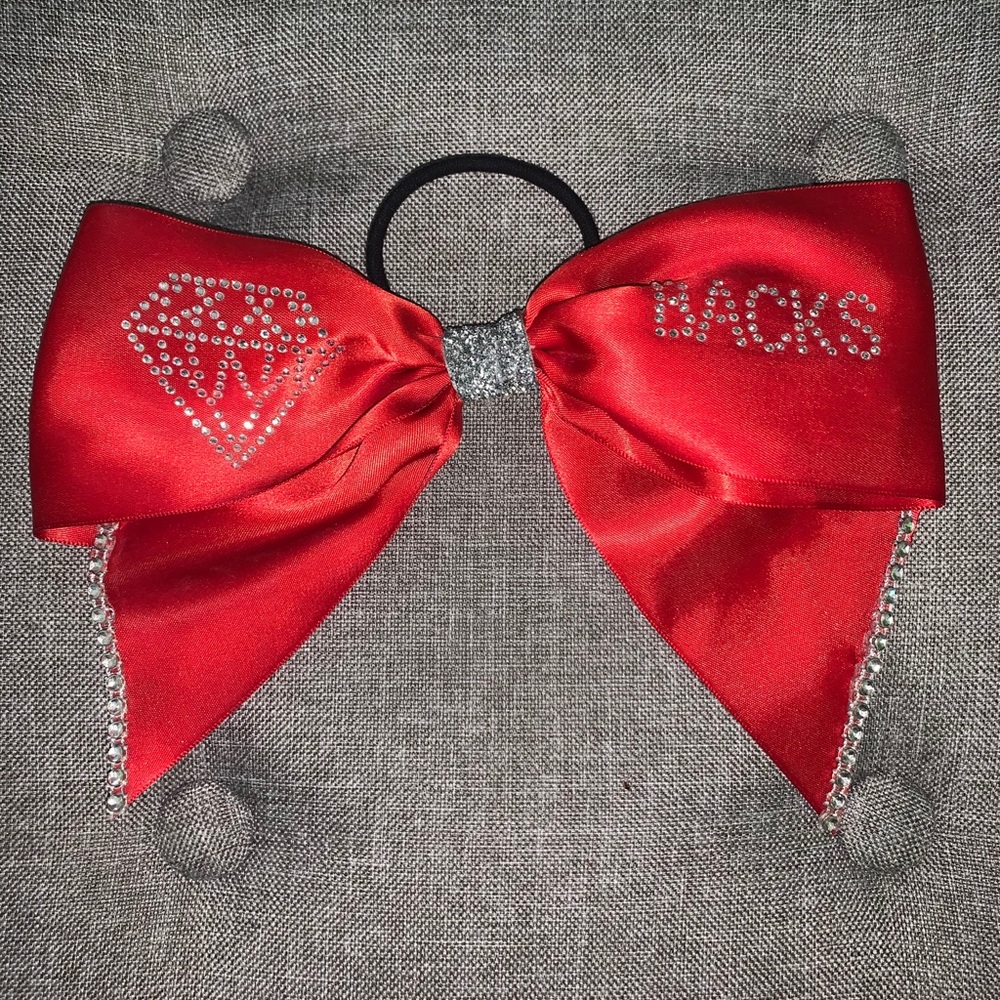 Red Cheer Bow